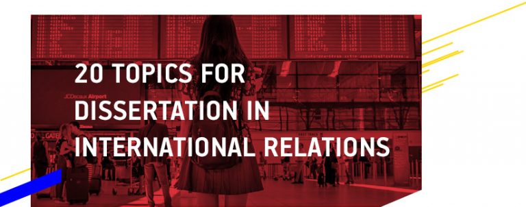 phd topics for international relations